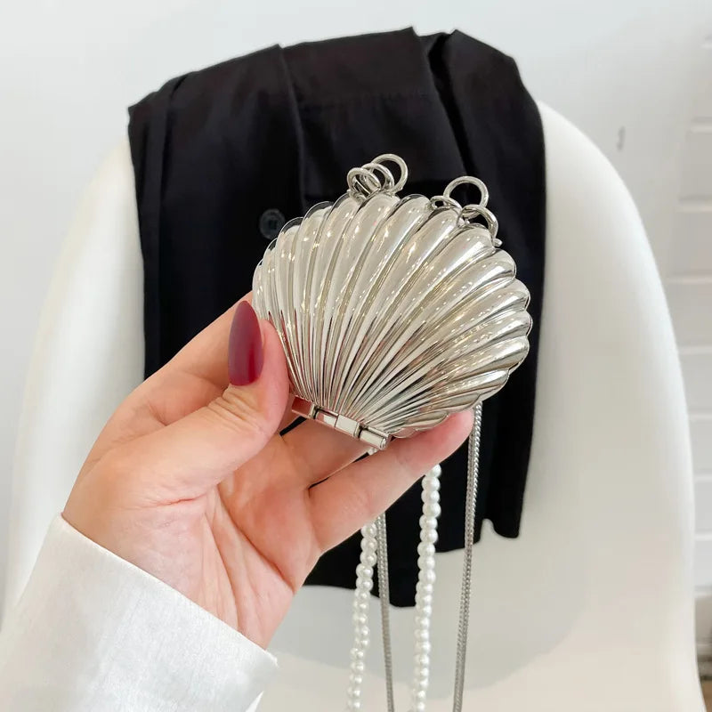 Summer Lipstick Pearl Mini Crossbody Bag – Designer Women’s Shoulder Purse