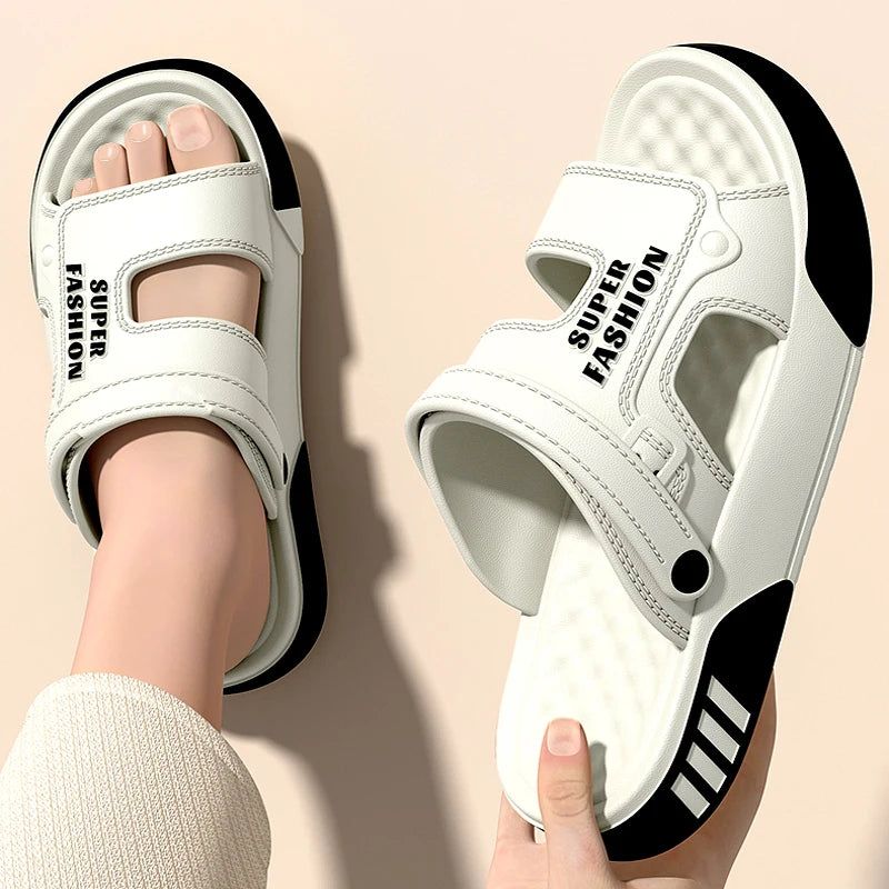 Men's EVA Slippers – Soft Sole, Platform Slides, Indoor/Outdoor, Beach & Home Shoes