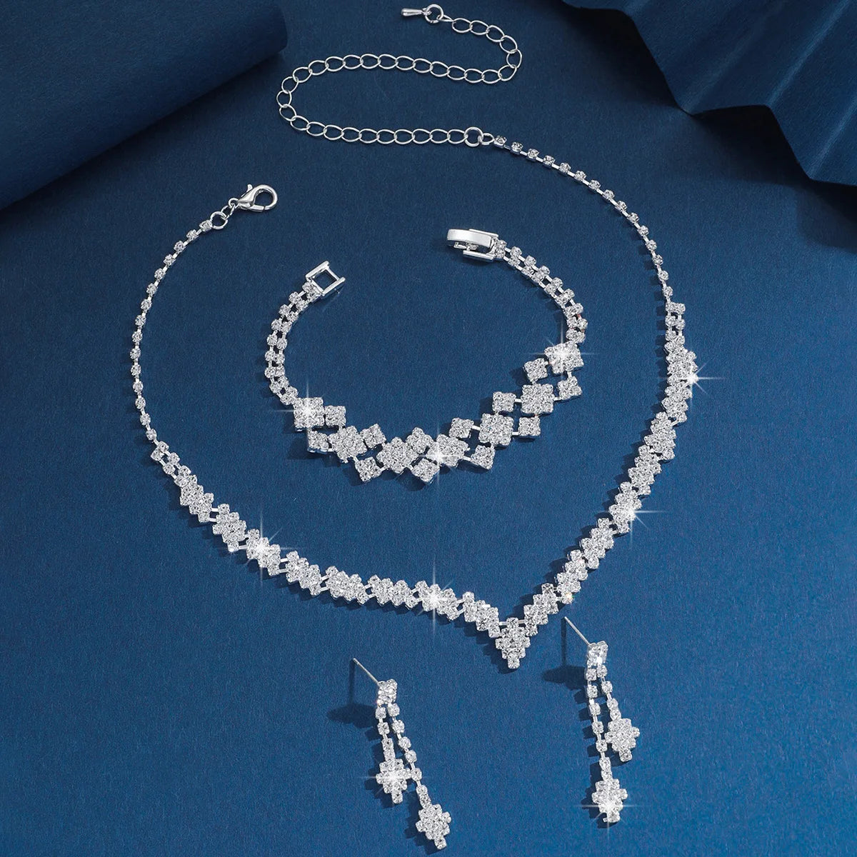 Éclat de Fête – 4/3-Piece Wedding Jewelry Set