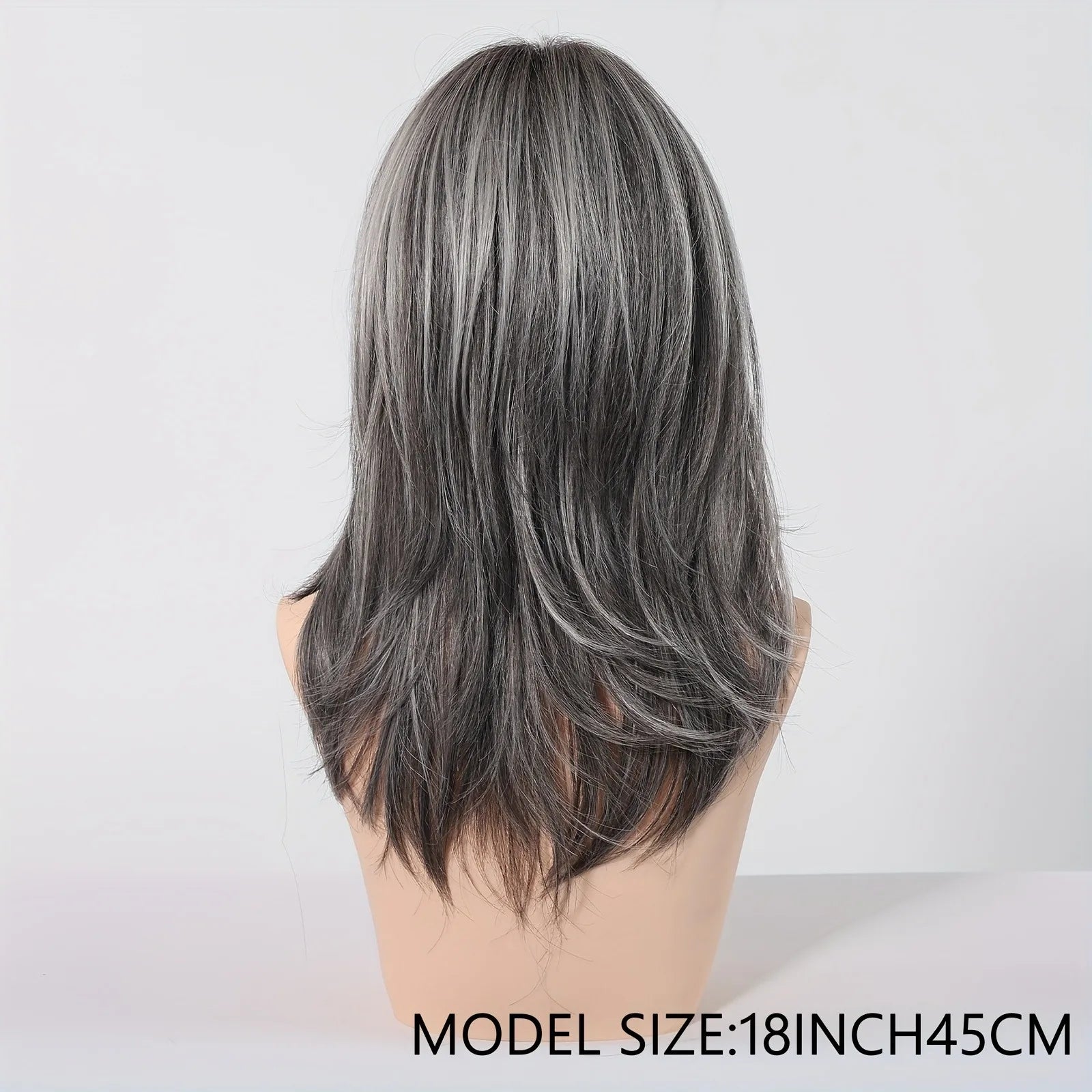 Medium Wavy Synthetic Wig – Chin-Length, Heat-Resistant
