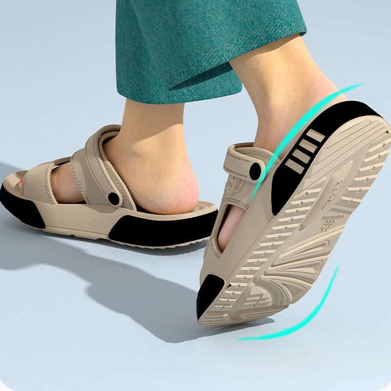 Men's EVA Slippers – Soft Sole, Platform Slides, Indoor/Outdoor, Beach & Home Shoes
