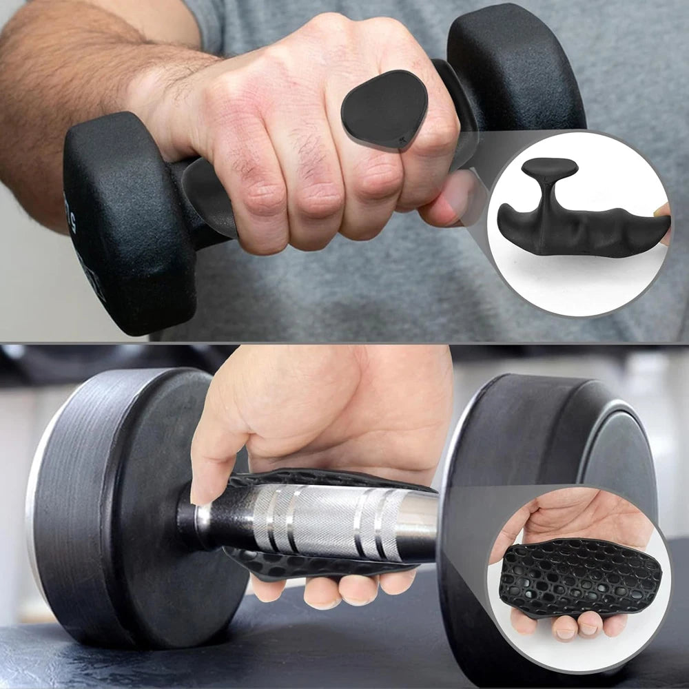 Anti-Slip Weight Lifting Grips & Pull-Up Hand Protector Gloves