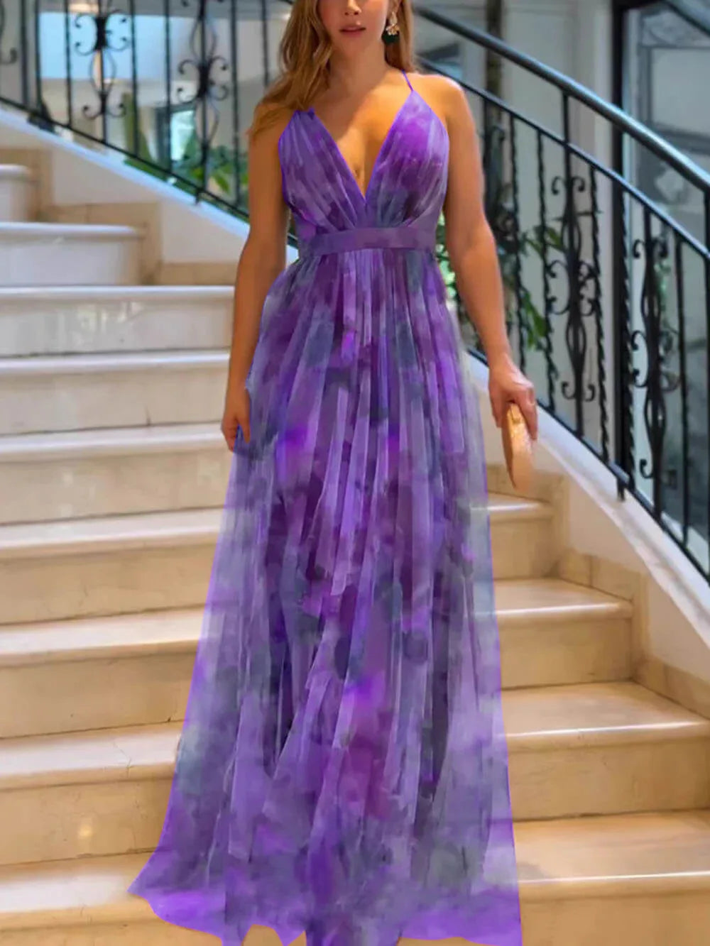 European & American Autumn Mesh Swing Dress