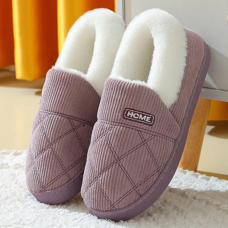 Pallene Furry Winter Slippers – Cozy Indoor Plush Shoes for Women & Men