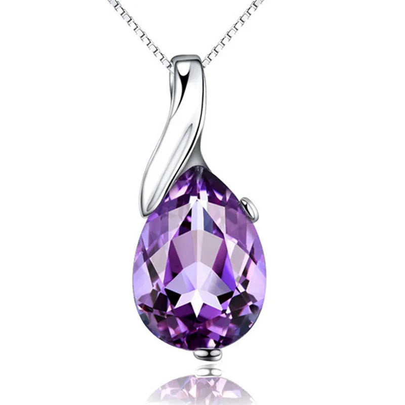 Larmes d’Ange – S925 Crystal Pendant Necklace