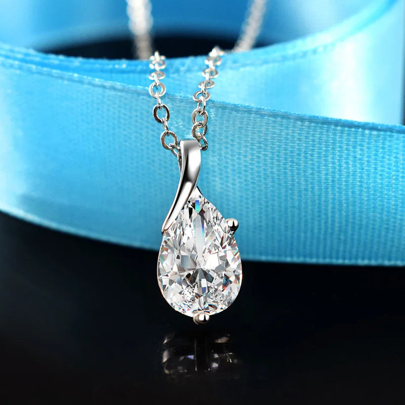 Larmes d’Ange – S925 Crystal Pendant Necklace
