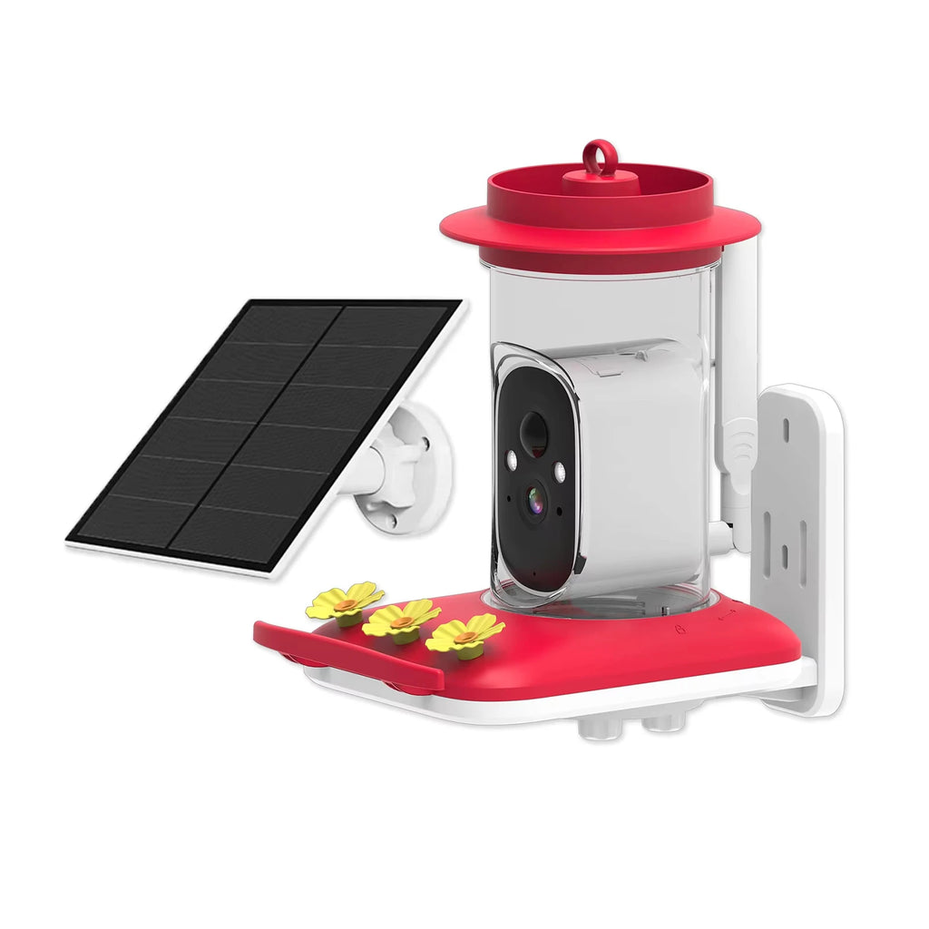 Smart Bird Feeder with Camera – 2K HD, AI Bird Identification, Solar Powered