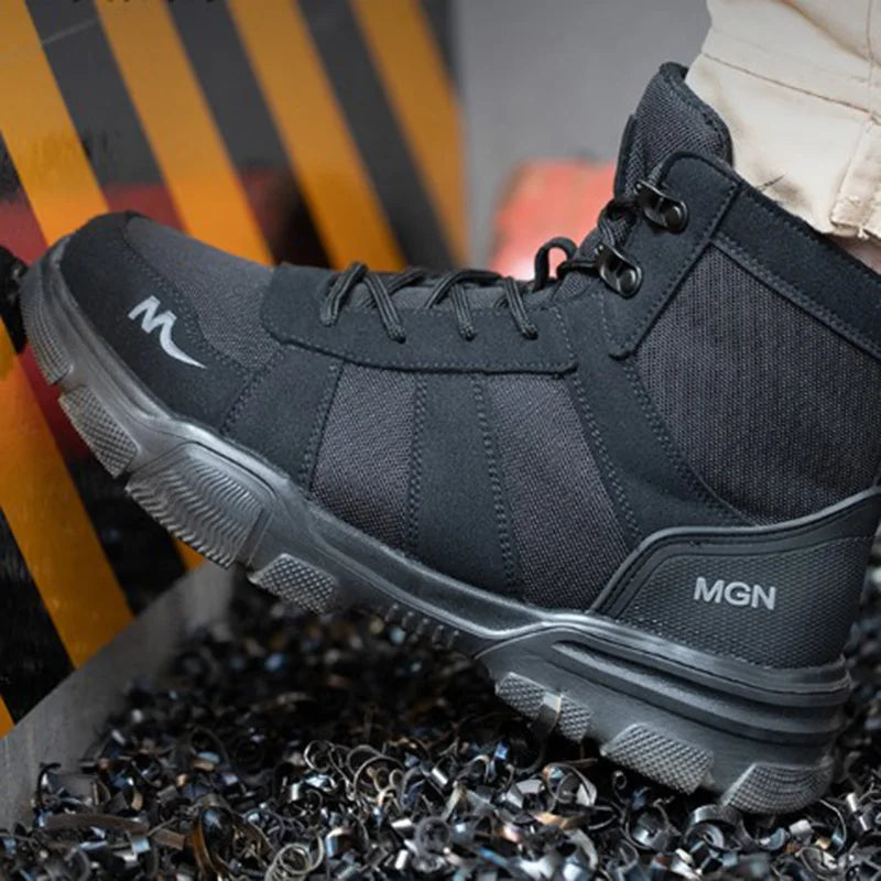 Work Boots – Steel Toe, Puncture-Proof, Non-Slip, Tactical Safety Shoes for Men & Women