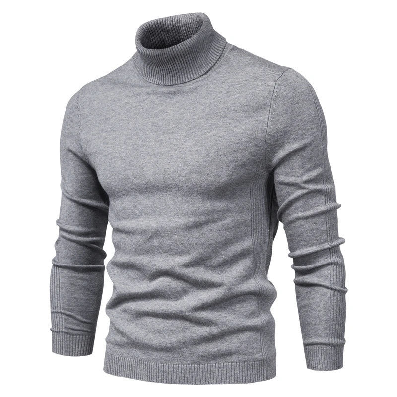 Men's Turtleneck Sweater 2021 – Casual, Solid Color, Warm, Slim Fit, Long Sleeve, High Quality