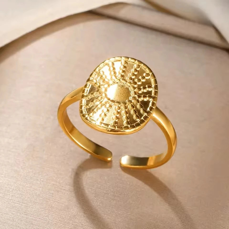 Gold Color Turkish Evil Eye Ring for Women