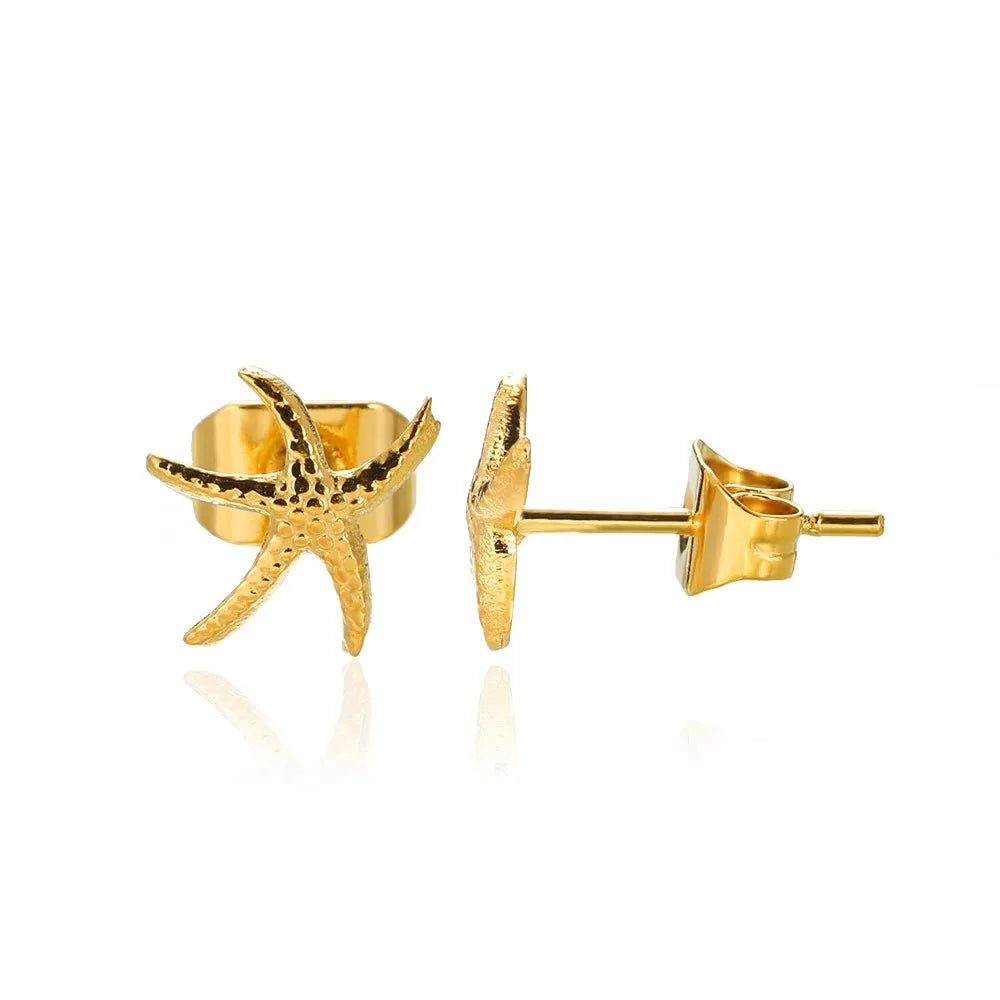 Étoile de Mer – Vintage Starfish Stud Earrings