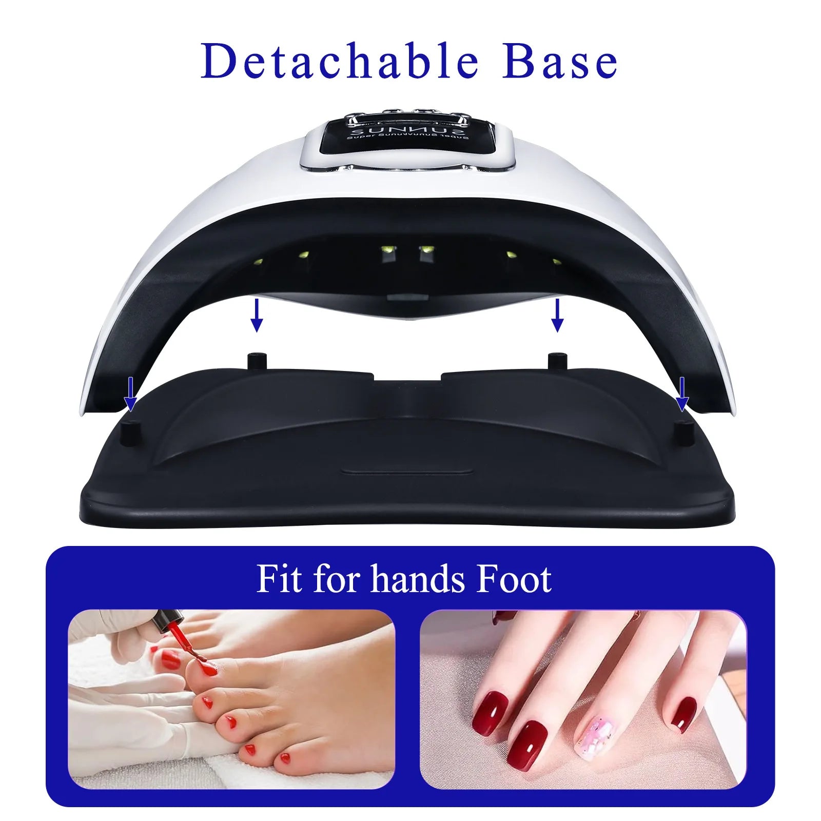 280W UV LED Nail Lamp X11 – Smart Sensor, Fast 30s Gel Curing, Portable for Salon & Home