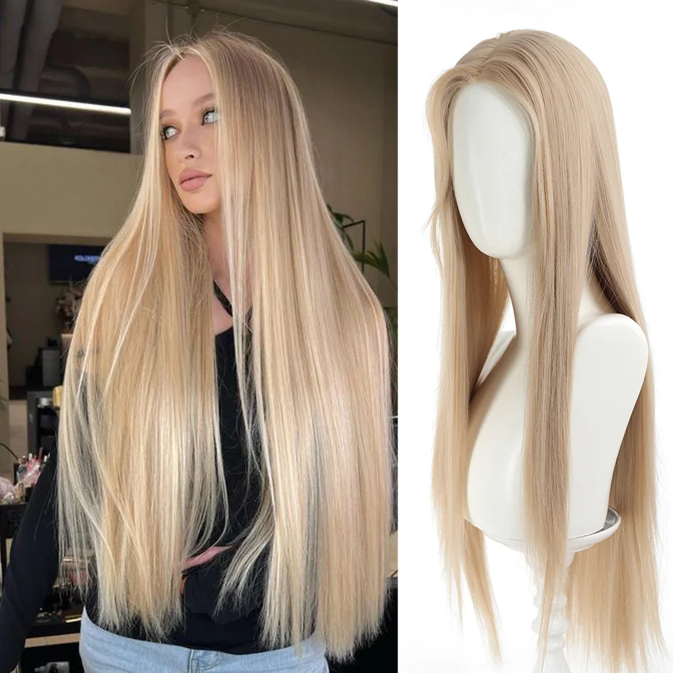Synthetic Wig – Long Straight & Curly Hair, Bangs, Ponytail, Braids, Halloween/Christmas Gift