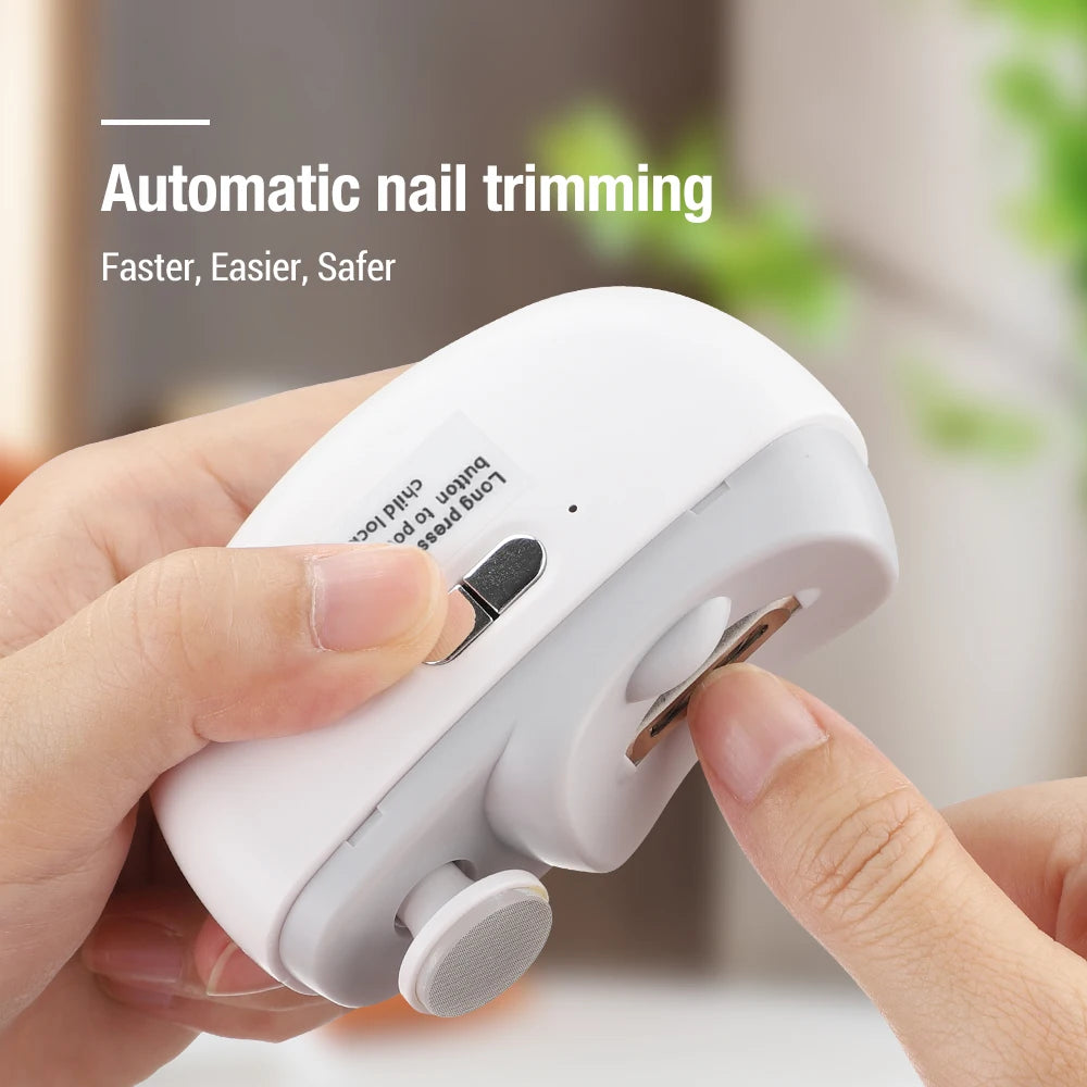 Electric Nail Clipper – Automatic, Lighted, For Adult & Baby Fingernails/Toenails