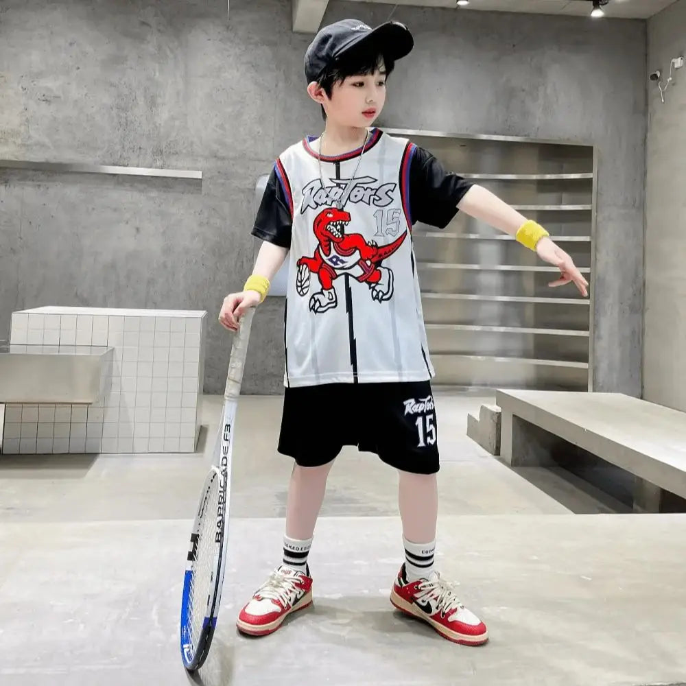 Kids Basketball Jersey – Quick-Drying, Team Training Uniform, Boys & Girls Sportswear