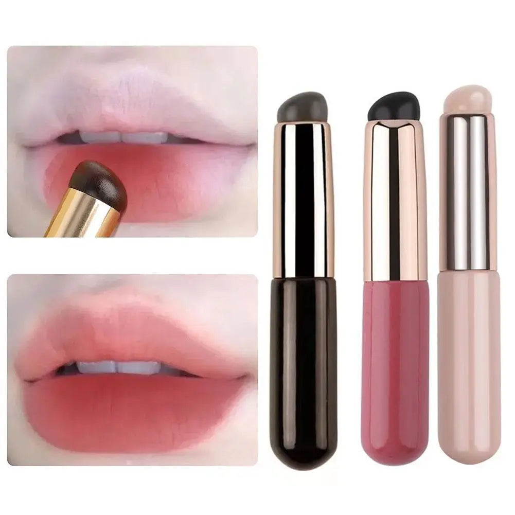 Silicone Lip Brush – Soft Round Head, Fingertip Design, With Cover, Durable