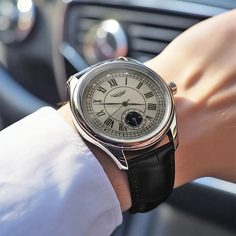 Men's Luxury Wristwatch – Quartz, Leather, Waterproof, Business Style