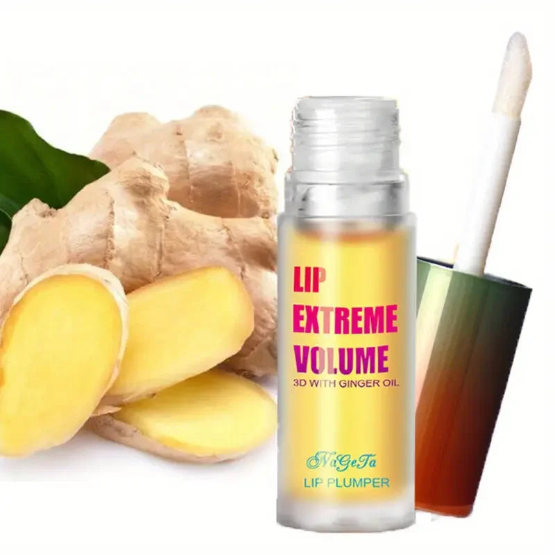 Ginger & Mint Lip Plumper – Volumizing Serum, Smooth, Fuller Lips