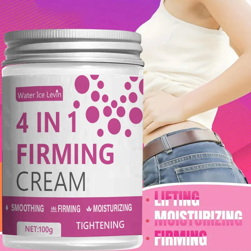 4-in-1 Firming Cream – Ginger, Aloe Vera & Coffee, Moisturizing for Abdomen, Arms & Legs