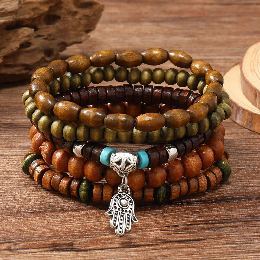 Bohemian Charm Bracelets Set