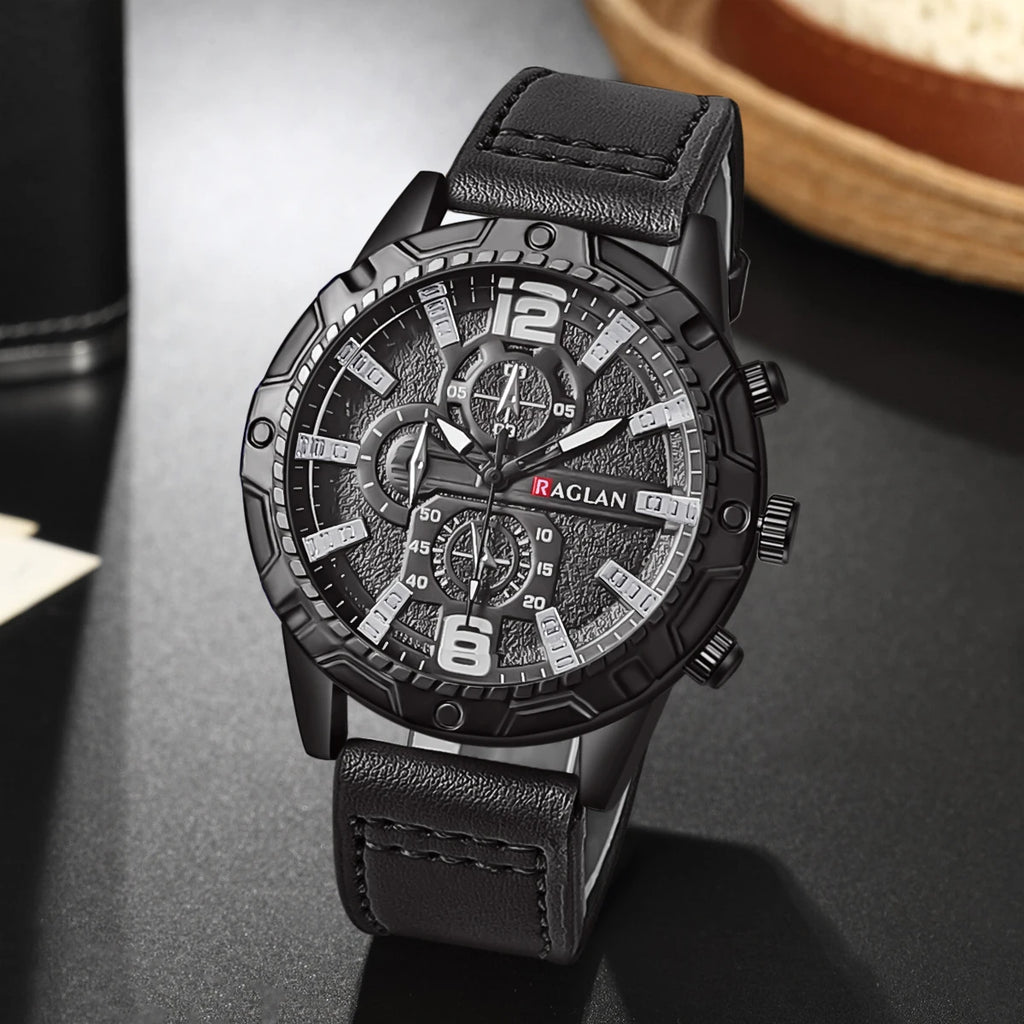Men's Fashion Watch – Leather Strap, Top Brand, Wristwatch Gift