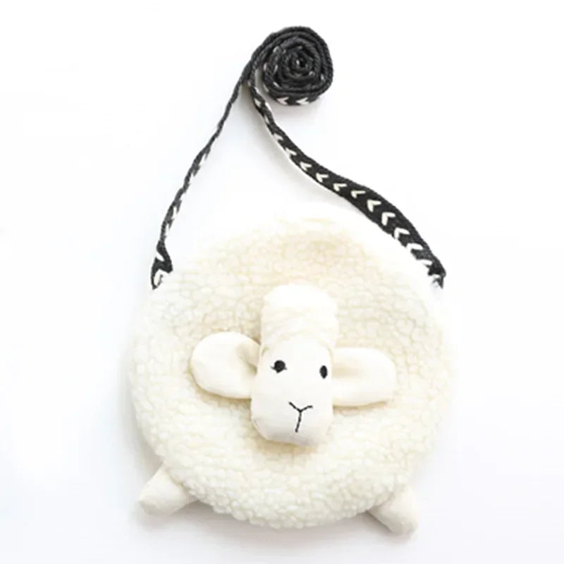 Sheep Plush Crossbody Bag – Mini Coin Purse for Girls & Kids