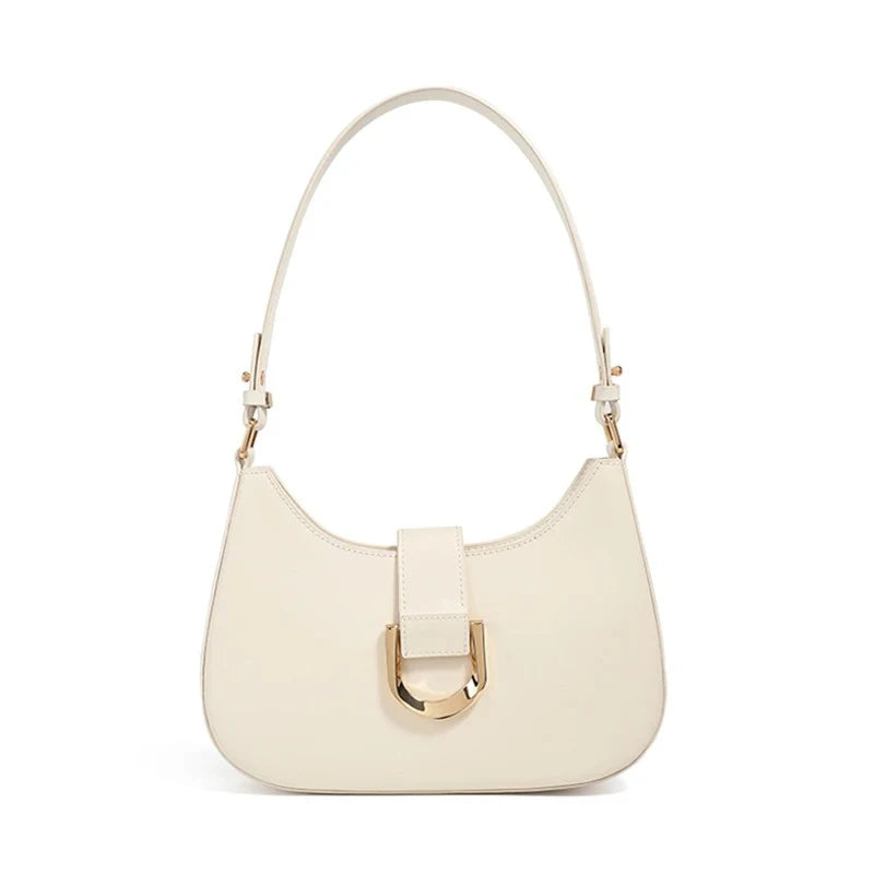 Elegant PU Crescent Shoulder Bags for Women 2025 Luxury Designer Crossbody Purse Underarm Ladies Handbags