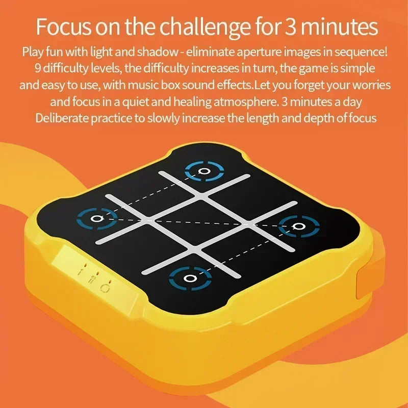 3 in 1 Tic Tac Toe Board Game Children Electronic Toy Gifts Crosses Game Memory Training Portable Travel Games for Kids  and Adult