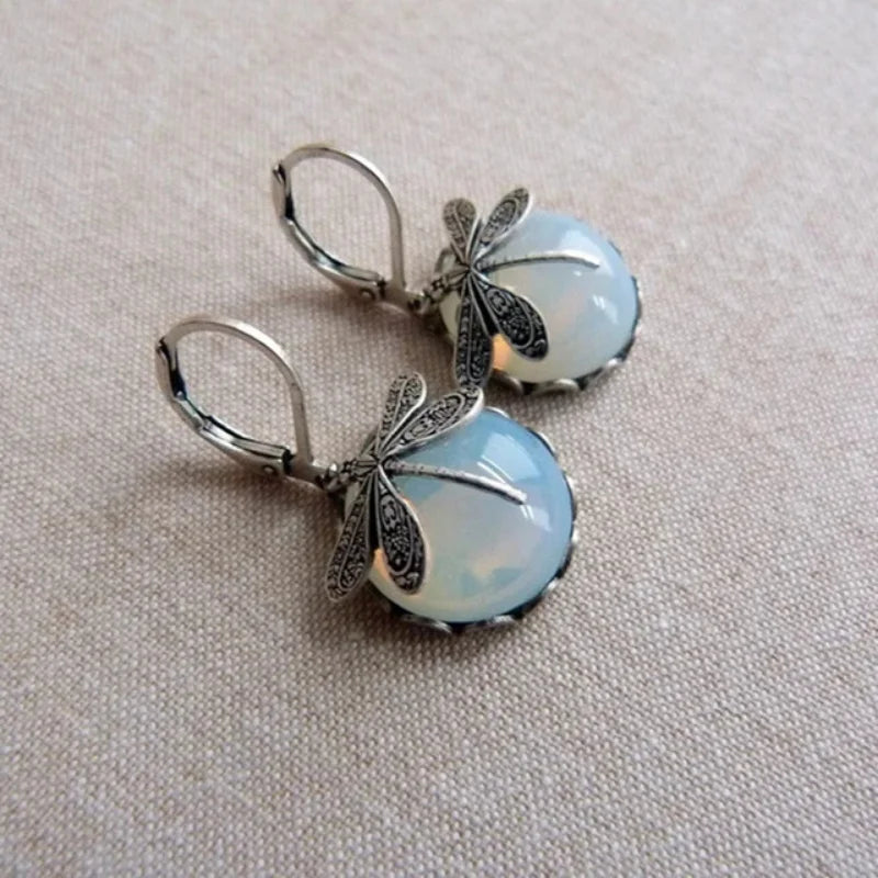 Libellule Vintage – Dragonfly Drop Earrings