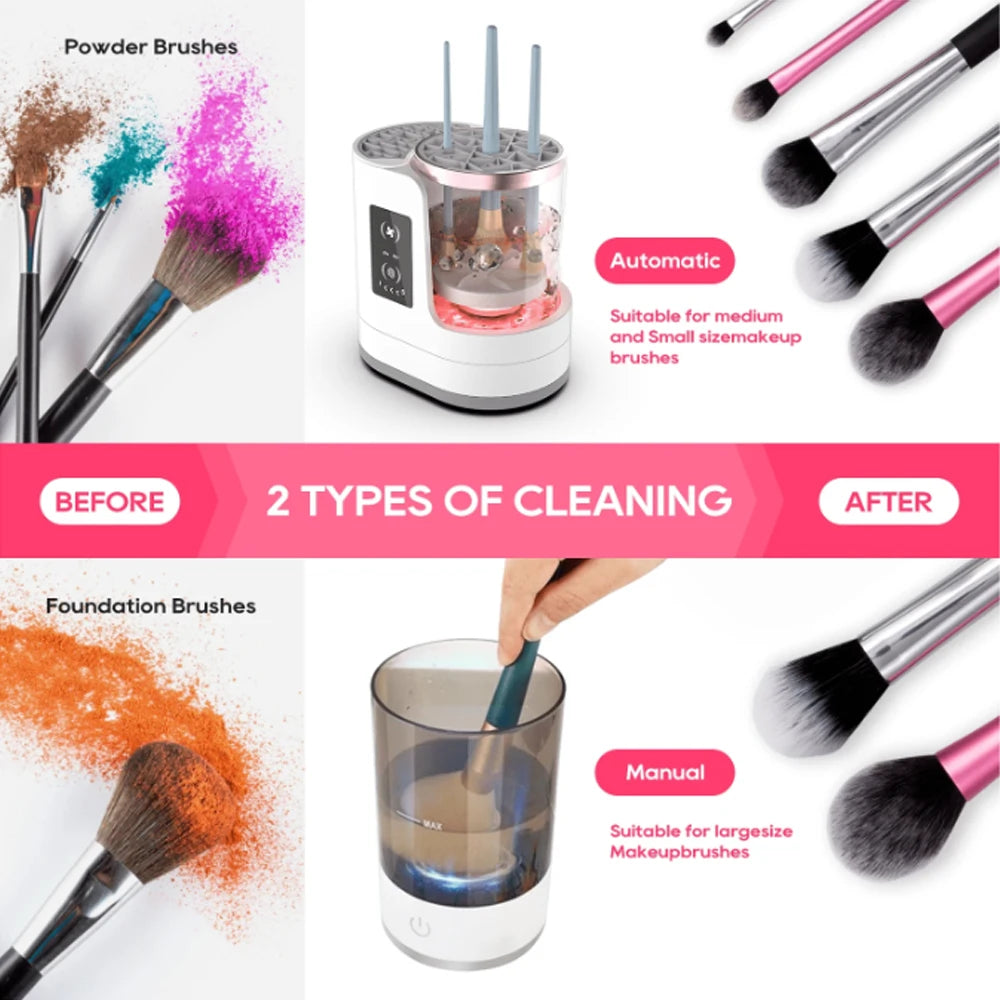 Valentine’s Gift – Electric Makeup Brush Cleaner for Foundation & Brushes