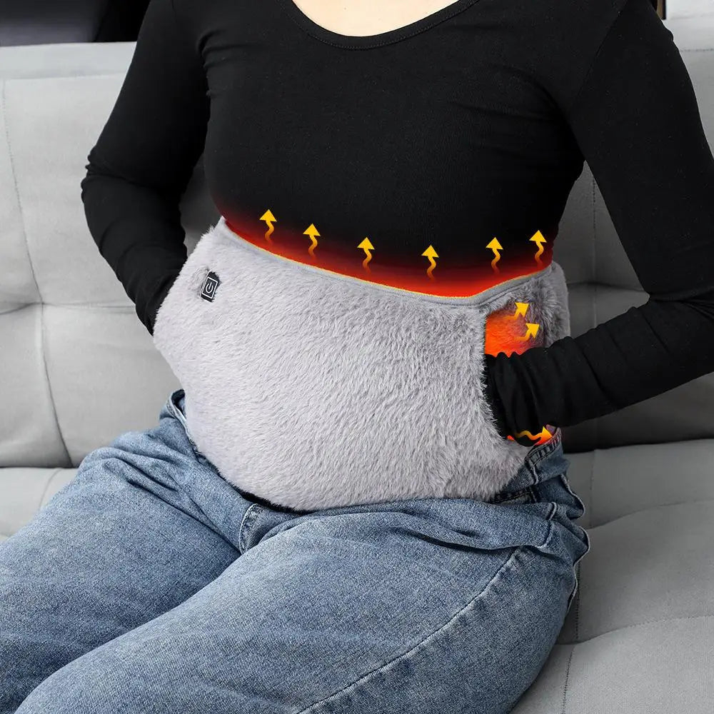 Electric Heating Belt – USB, Hot Compress, Abdominal & Waist Massage, Menstrual Relief Pad
