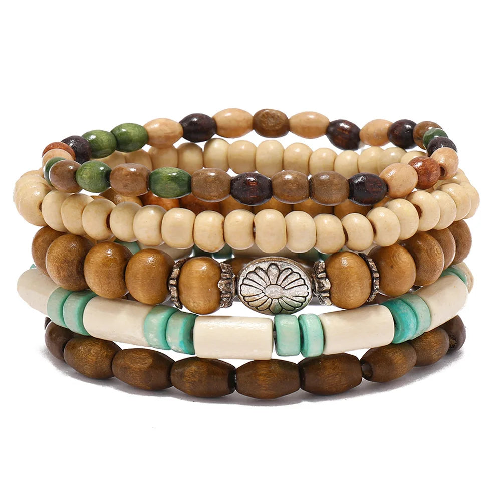 Bohemian Charm Bracelets Set