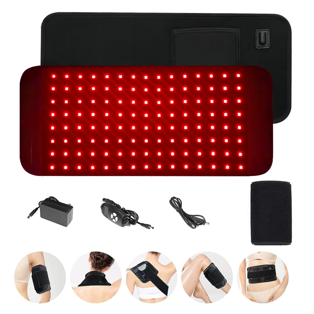 Red Infrared Light Therapy Pad – LED Beauty Device, Face & Body Relief, 660nm/850nm, Portable Heat Pad
