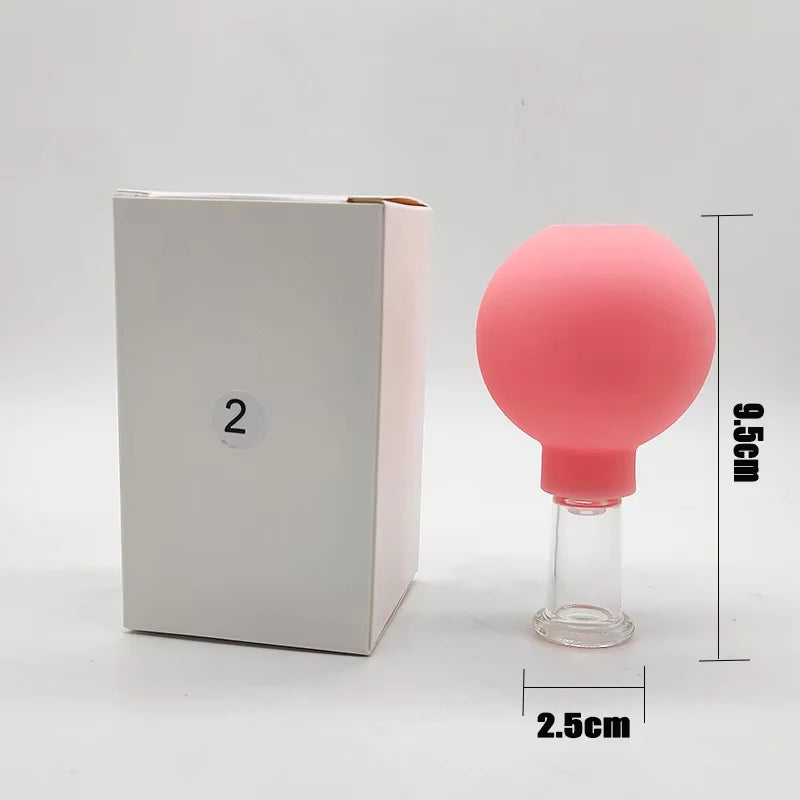 Rubber Face Cupping Massager – Skin Lifting, Anti-Wrinkle & Anti-Cellulite, Facial Therapy Tool