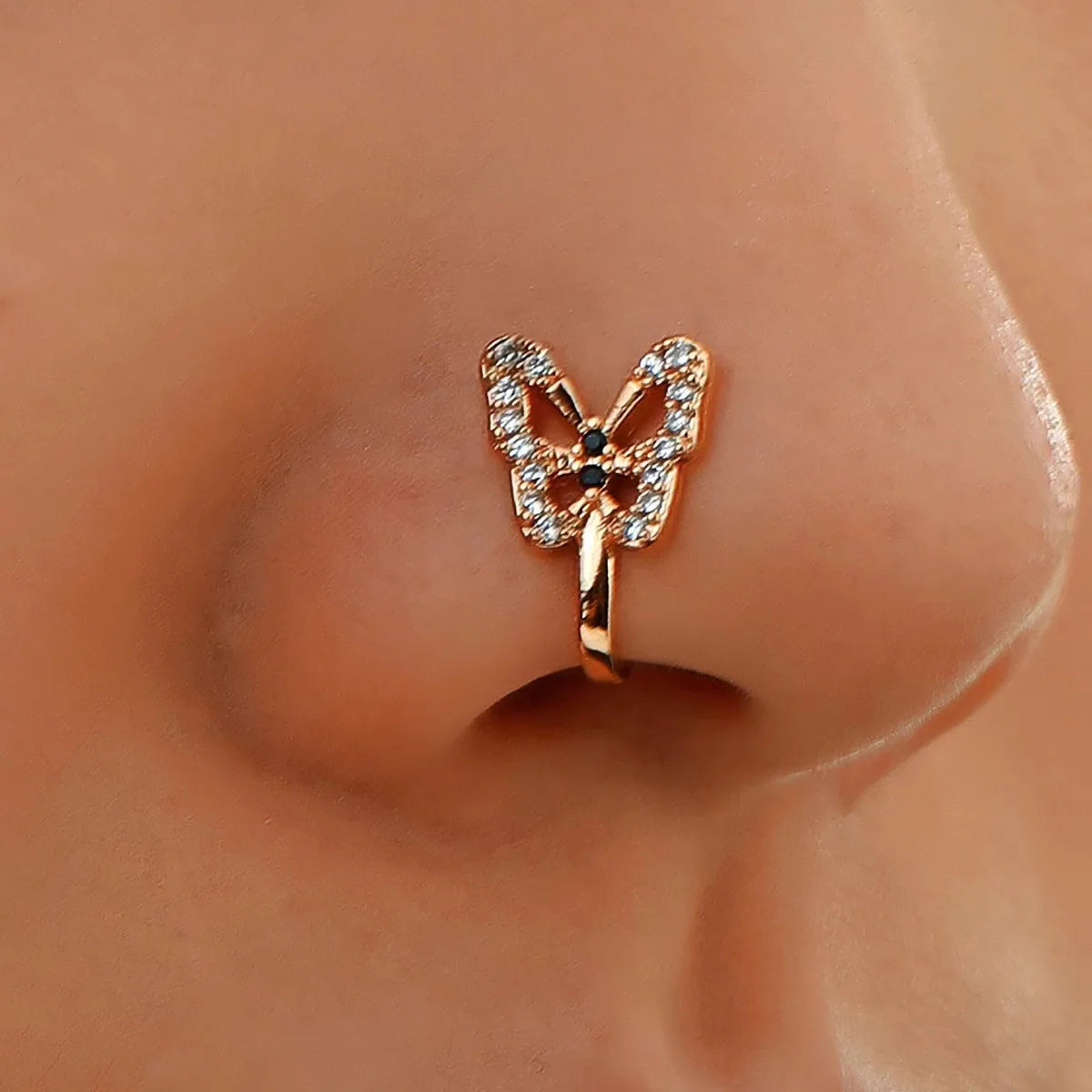Papillon Chic – Adjustable Butterfly Nose Clip