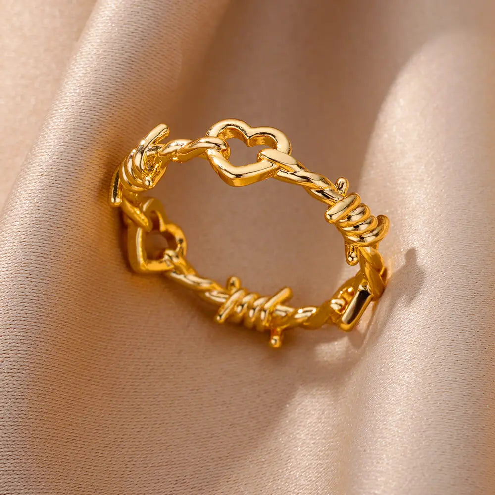 Gold Color Turkish Evil Eye Ring for Women