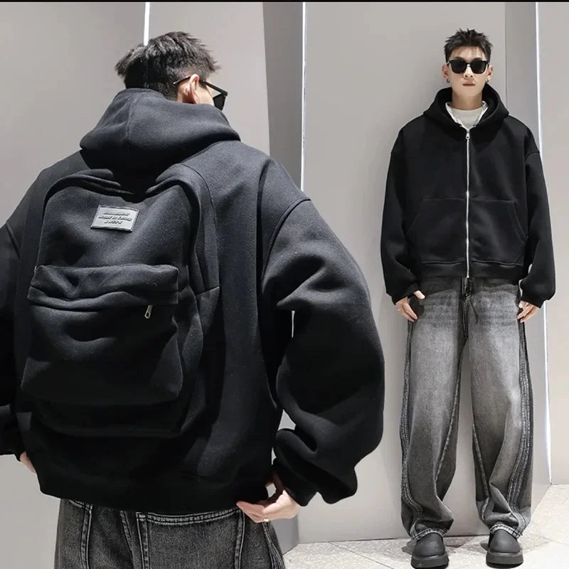 American Style Casual Loose Men’s Hoodie – Spring/Autumn