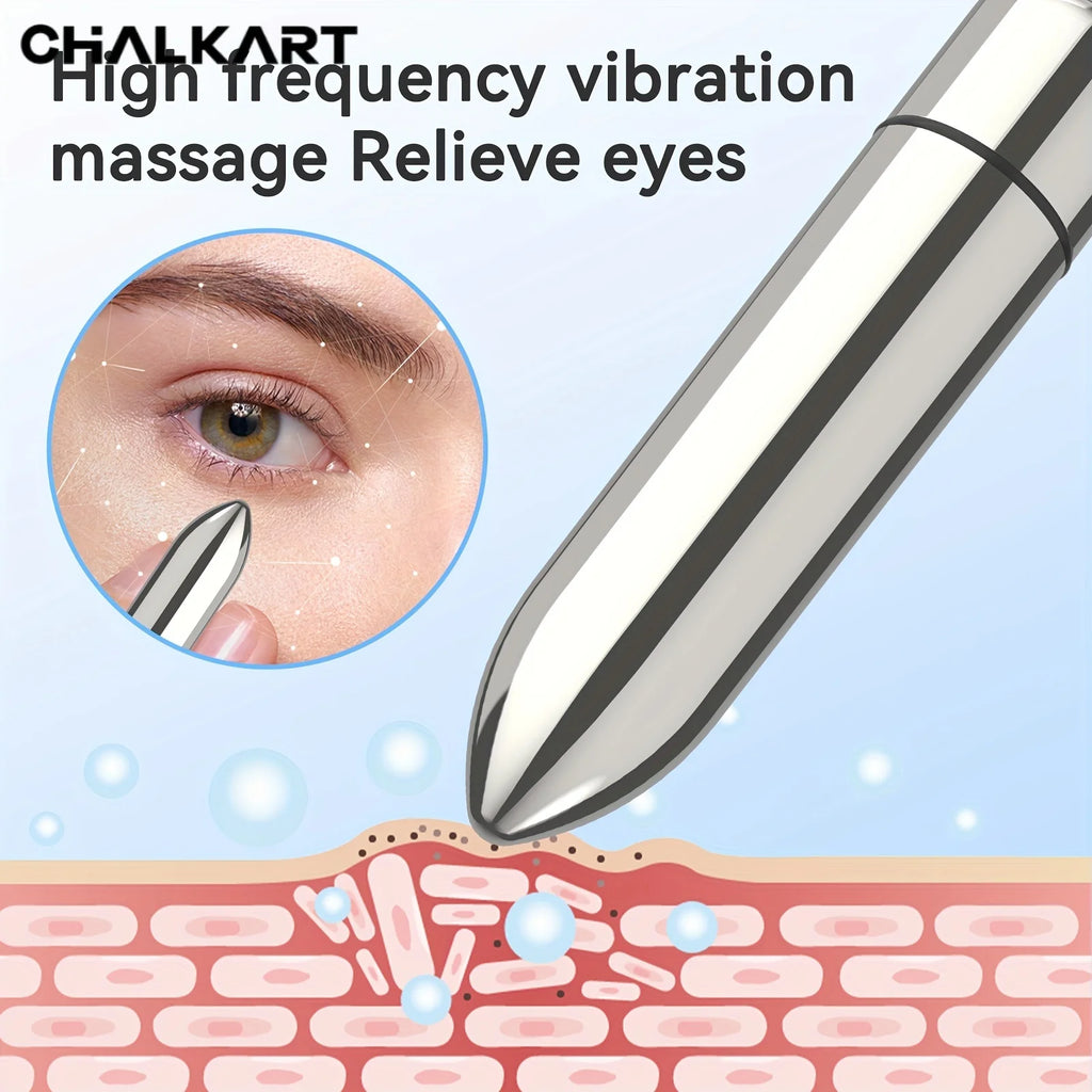 Mini Vibrating Massager – Facial & Eye, Promotes Lotion Absorption, Portable Lipstick-Sized Device