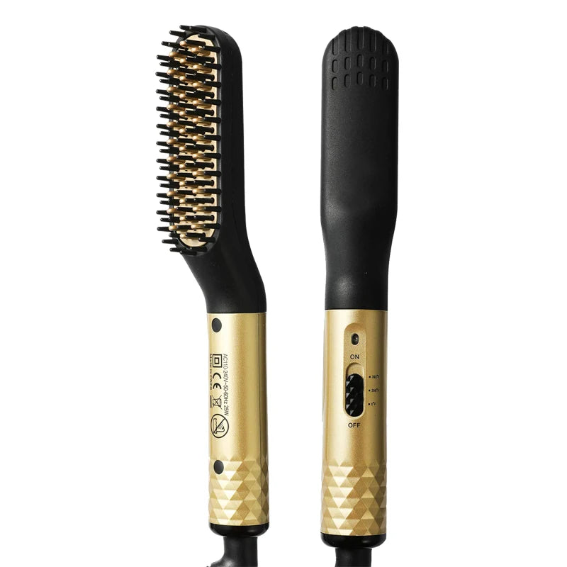 Electric Hot Comb Straightener – Quick Heat, Multifunctional, Men’s Beard Care, Anti-Scald