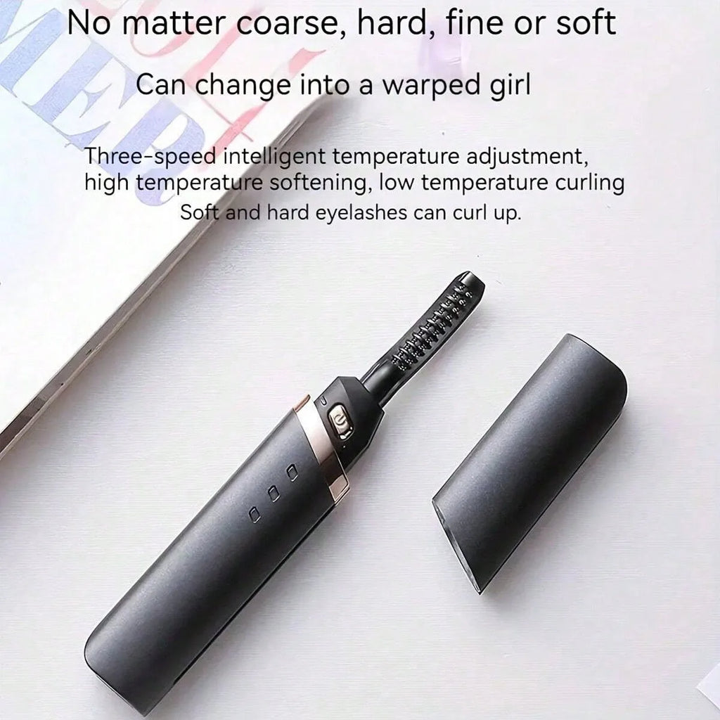 Portable Electric Eyelash Curler – Rechargeable, Fast & Natural Curl, Makeup Tool