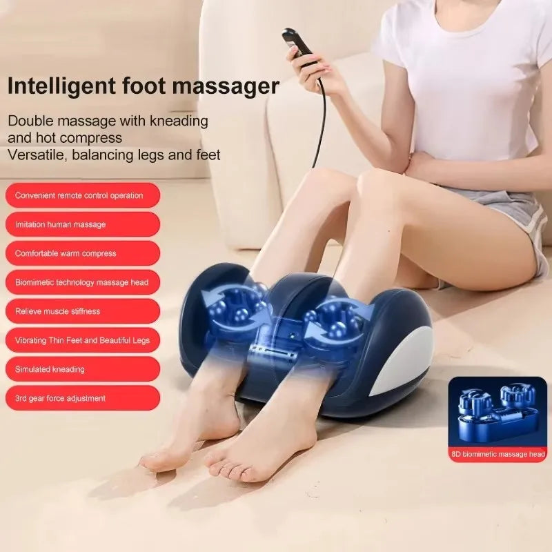 Electric Foot & Leg Massager – Deep Tissue Shiatsu, Heated, Calf Kneading, Stress Relief