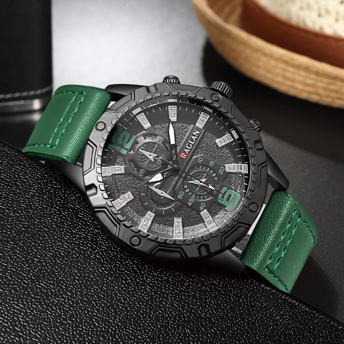 Men's Fashion Watch – Leather Strap, Top Brand, Wristwatch Gift