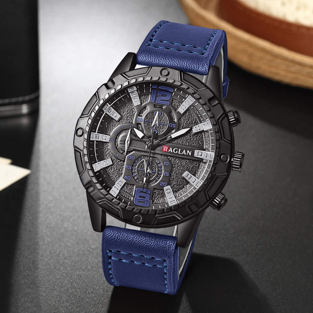 Men's Fashion Watch – Leather Strap, Top Brand, Wristwatch Gift