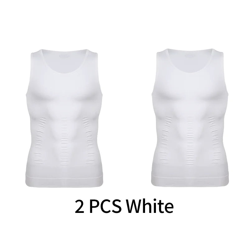 Men's Slimming Body Shaper Vest – Abs Control, Gym Workout, Compression Tank Top, Sleeveless