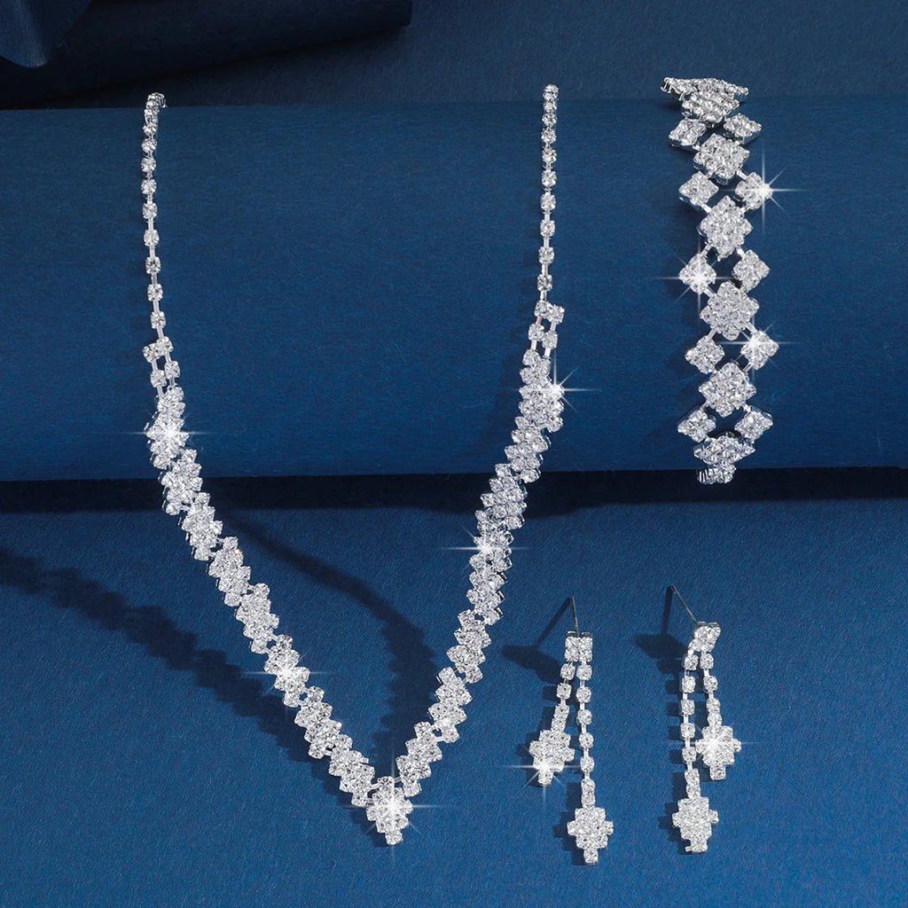 Éclat de Fête – 4/3-Piece Wedding Jewelry Set