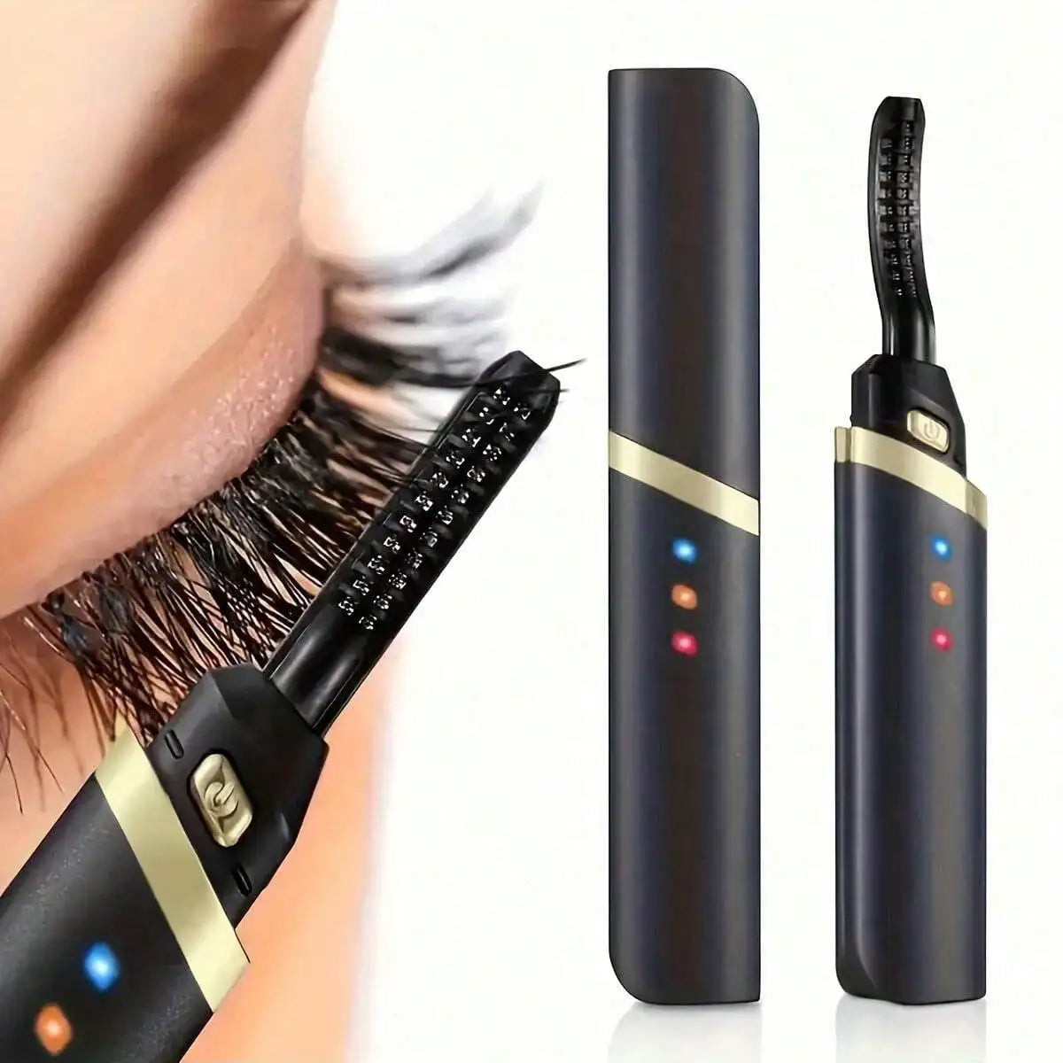 Portable Electric Eyelash Curler – Rechargeable, Fast & Natural Curl, Makeup Tool