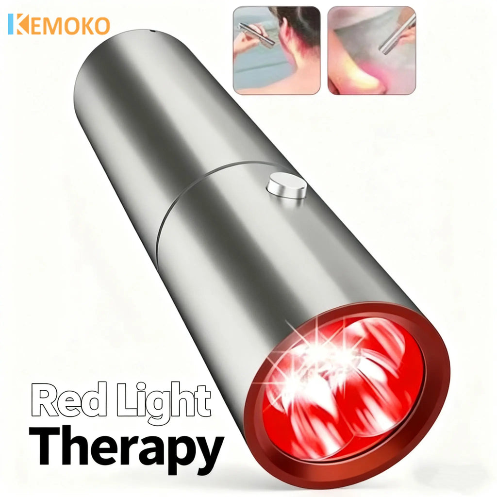 Red Light Therapy Wand – Body Relief & Acne Treatment, 5 Wavelengths, Near-Infrared 900nm, Pain Therapy