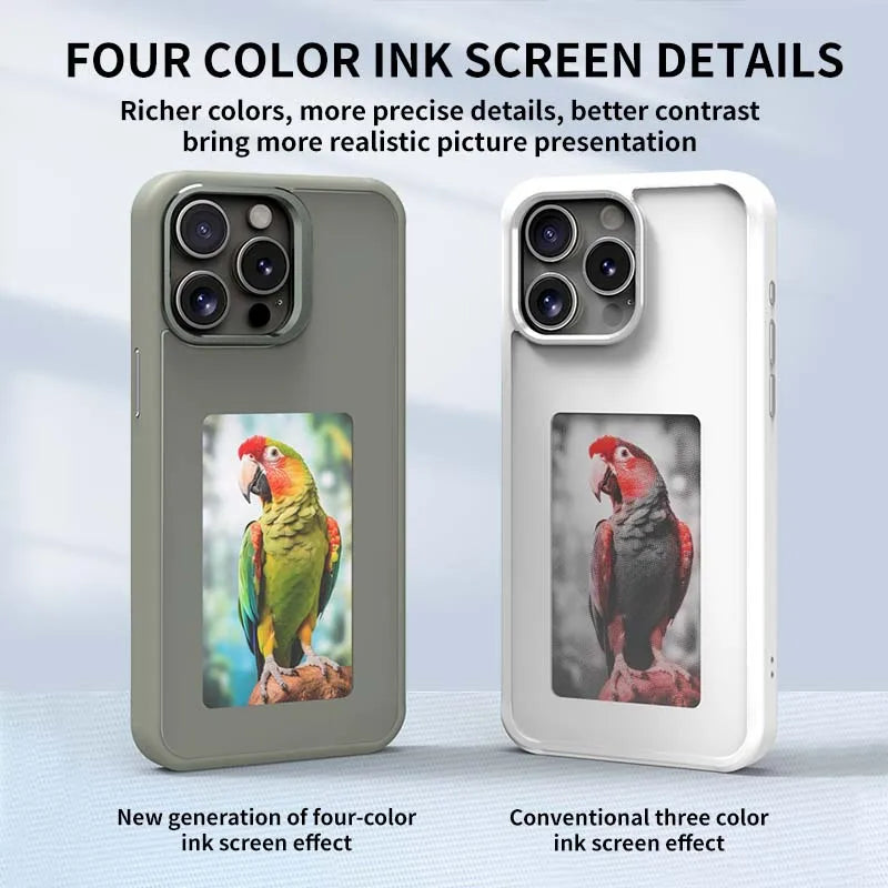 E-Ink NFC DIY Phone Case for iPhone 15/16/17 Pro Max