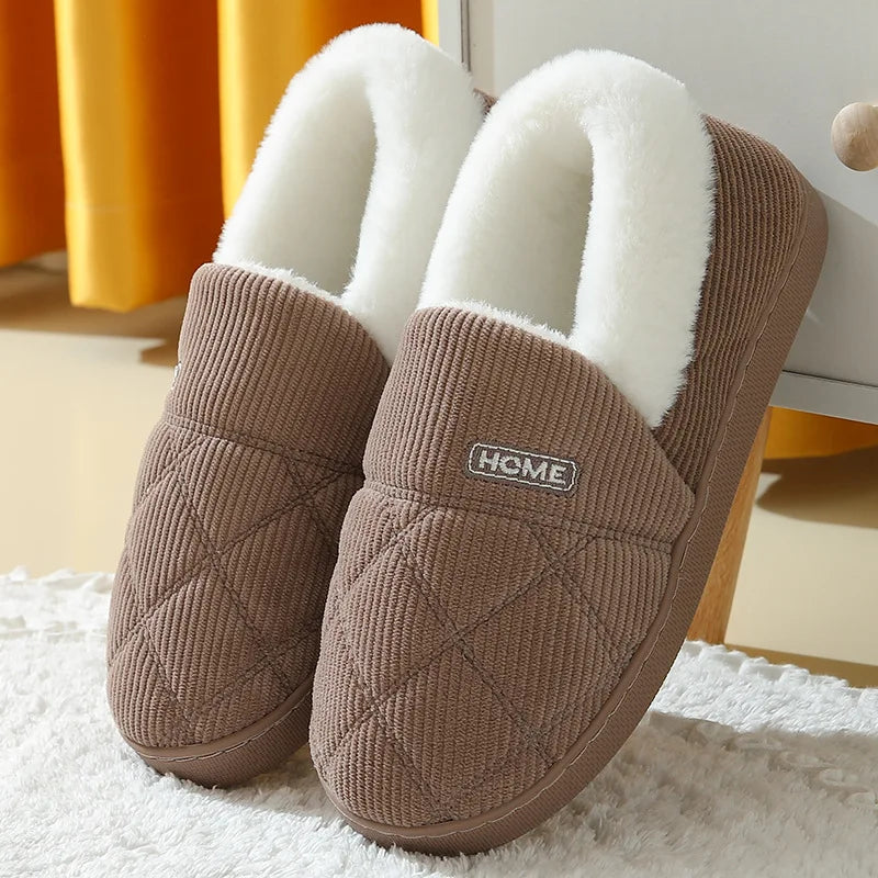 Pallene Furry Winter Slippers – Cozy Indoor Plush Shoes for Women & Men