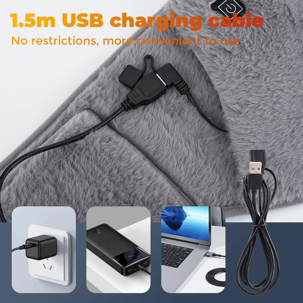 Electric Heating Belt – USB, Hot Compress, Abdominal & Waist Massage, Menstrual Relief Pad